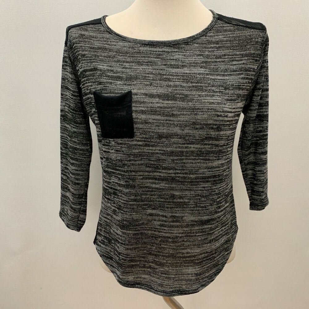 Lily White Women's Top Small Black Sheer Back